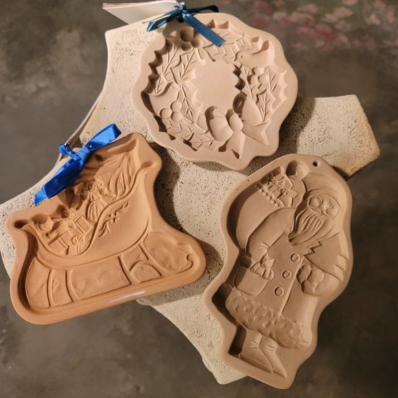 Brown Bag Cookie Art Christmas Cookie Stamps Collection Santa Cat Wreath Sleigh